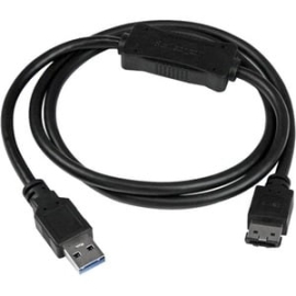 StarTech.com USB 3.0 To ESATA Hdd / SSD / Odd Adapter Cable - 3ft ESATA Hard Drive To USB 3.0 Adapter Cable - Sata 6 Gbps - 1 X 9-pin USB 3.0 Type A - Male - 1 X 7-pin ESATA - Female USB3S2ESATA3