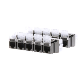 CAT5E RJ45 Keystone Jack. 10 Pack. Black 010.003.1003