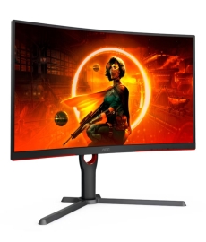 AOC 32" Curved 2K QHD 0.5ms, 180hz, HDR10, VA, Adaptive Sync, 300 cd/m2, 1500R, HDMI 2.0 and DP 1.4. VESA 100 x 100. Gaming Monitor CQ32G4E