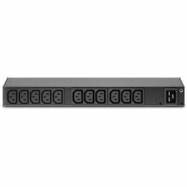 APC NetShelter Basic Rack Pdu, 0U, 1PH, 3.3kW, 100-240V 20A Or 200-240V 16A, 13 C13 Outlets, C20 Inlet AP6020A