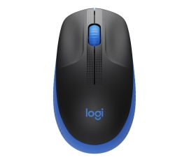 Logitech M190 Full-Size Wireless Mouse - BLUE from up to 10 meters away 1000 dpi, ONE AA- 18 months of worry-free usage 910-005914
