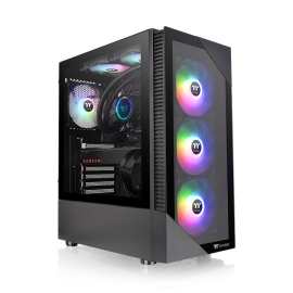 MiD-Tower Case: View 200 Tg Argb - Black 3x 120mm Argb Fans, 2x USB 3.0, Tempered Glass Side Panel, Supports: ATX/mATX/mini-ITX CA-1X3-00M1WN-00