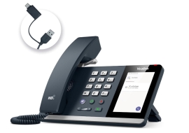 Yealink MP45 USB Teams Phone Desk Corded Phones for Work, Certified by Microsoft Teams Skype for Business System, Powered by Computer via USB-A/C MP45