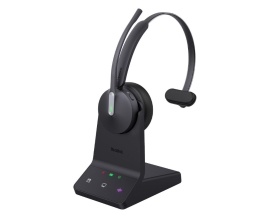 Yealink WH64 Mono Teams DECT Wireless Headset, DECT & Bluetooth Wireless Technology, 3-Mic Noise Cancellation, Charging Stands, Carrying Bag WH64 Mono Teams