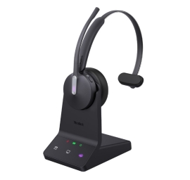 Yealink WH64 Mono UC DECT Wireless Headset, DECT & Bluetooth Wireless Technology, 3-Mic Noise Cancellation, UC Certified, Charging Stands WH64 Mono UC