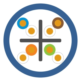 LEVITON | Cat 6 23 AWG U/UTP LSHF/LSZH EurocClass Eca Cable | 305m Box Blue - LE-C6U-HF1-Eca-Rlx-305BU