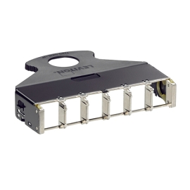 LEVITON | e2XHD 6-Port Copper Cassette | Empty - LE-E2XHD-BRK