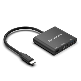Simplecom DA320 USB-C 3-In-1 Adapter USB 3.2 Gen 1 5Gbps PD HDMI 2.0 4K@60Hz DA320