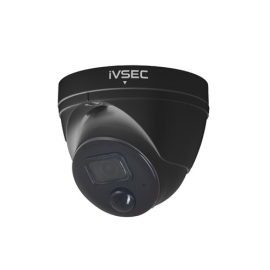 IVSEC TURRET IP CAMERA, 8MP, 3.6MM FIXED LENS, 20FPS, POE, IP66, 30M IR, IVS, BLACK NC323XD-BLK - IVNC323XD-BLK