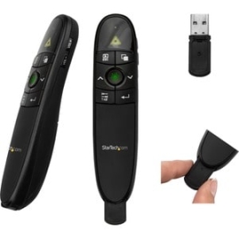 StarTech.com Presentation Pointer - Radio Frequency - USB - Laser - Black - 1 Each - Wireless PRESREMOTE