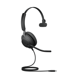 Jabra Evolve2 40 SE Wired USB-C MS Mono Headset, 360° BusyLight, Noise Isolationg Ear Cushions, 2Yr Warranty, Plug-and-play 24189-899-899