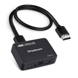 Simplecom CM423v3 HDMI 2.0 Audio Extractor Optical SPDIF + 3.5mm Stereo with ARC 4K@60Hz CM423V3