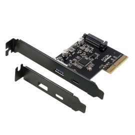 Simplecom EC312v2 PCIe x4 to 2-Port USB 3.2 Gen II 10Gbps USB-C and USB-A Expansion Card EC312V2