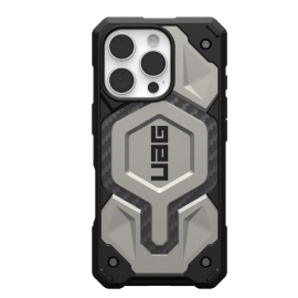 UAG Monarch Pro Apple iPhone 16 Pro (6.3") Rugged Case - Titanium (114456113636), 25ft. Drop Protection (7.6M), 10 Years Warranty 1.14456E+11