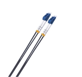 8ware Fibre UPC LC-LC Single Mode OS2 Dual-core Optic Duplex Armored Low smoke zero halogen (LSZH) cable Black 1M CB8W-LCUPCBLACK-1M