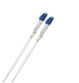 8ware Fibre UPC LC-LC Single Mode OS2 Dual-core Optic Duplex Armored Low smoke zero halogen (LSZH) cable White 1M CB8W-LCUPCWHITE-1M