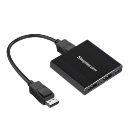 Simplecom CM214 DisplayPort Splitter 1 IN 2 OUT MST Hub for Dual Extended Screens 4K DP 1.4 CM214