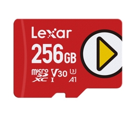 Lexar PLAY microSDXC™ UHS-I cards up to 160MB/s read, up to 100MB/s write1 High-speed performance for gaming devices featureA1/A2 class wide range LMSPLAY256G-BNSNG