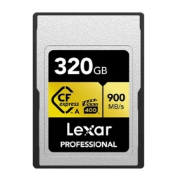 Lexar Professional CFexpress ™Type A card Gold series 320GB -- CFexpress Type A Professional Gold Series, up to 900MB/s read, 800MB/s write LCAGOLD320G-RNENG
