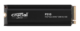 Crucial P310 1TB Gen4 2280 NVMe SSD w Heatsink 7100/6000 MB/s R/W 220TBW 1000K/1200K IOPS 1.5M hrs MTTF Full-Drive Encryption M.2 PCIe4 5yrs CT1000P310SSD5
