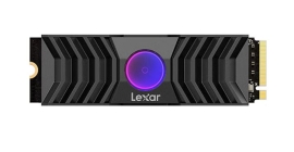 Lexar LNM1090001T-RNANG Internal SSD 1TB PCIe G5x4 M.2 2280 up to 11500MB/s read, 9000MB/s write, with RGB FAN Heatsink LNM1090001T-RNANG