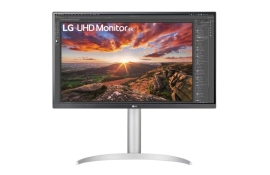 LG 27" IPS 5ms 4K UHD HDR400 FreeSync, Borderless Monitor w/ArcLine HAS - HDMI,DP, USB Type-C 96w, Speaker, VESA 100, Height Adjust, Business Monitor 27UP850K-W