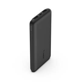 Belkin BoostCharge Power Bank 10K (Triple-Port) - Black (BPB011BTBK), 2xUSB-A, 1xUSB-C, USB-C to USB-A Cable, 15W Total Power, LED light indicater BPB011BTBK