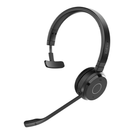 Jabra Evolve 65 TE Mono UC Bluetooth Headset, dongle Link 390a, 16-hour battery life, 30-metre wireless range, Passive Noise Cancellation, Busy Light 6693-839-409