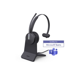 Yealink BH70 Bluetooth Wireless Mono Headset with Stand Teams USB-C/A, 3mic noise cancellation up to 35h Talk time BT51 C Dongle with Type A Adapter BH70-M-CH-Teams-C/A