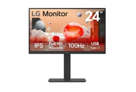 LG 24" FHD IPS Business FHD 1920x1080 16:9, USB-C, Height Adjustment Tilt Swivel Pivot VESA Display Port, HDMI, Speakers x 2, 3yrs Monitor 24BA650-B