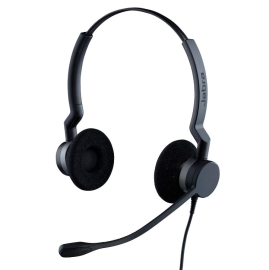 Jabra Biz 2300 Duo UC USB-A Corded Headset, HD Voice, Air Shock Microphone, Freespin, Talk in Comfort, Wired Headsets, PeakStop 2399-829-109