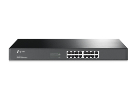 TP-Link TL-SG1016 | 16 port Gigabit Switch with 1U 19-inch rack-mountable steel case - 006.008.0136