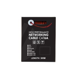4C | CAT6A U/UTP 23AWGx4P, PVC Jacket | Supplied on Plastic Reel | 305m RED - SLD.C6AUUTP.RED