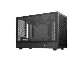 DeepCool CH260 M-ATX Case, Extremely Portable Size，Abundant Airflow Ventilation，Mesh and glass panels，Support up to 360mm liquid cooling，Direct instal R-CH260-BKNGM0-G-1