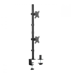 Mbeat mbeat® activiva Dual-Screen Articulating Vertical Monitor Arm is designed for ultimate workspace efficiency and ergonomic comfort ACA-BMA-VDC01K