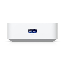 Ubiquiti UniFi Express 7, Mesh-scalable, Super-compact 10G Cloud Gateway, Integrated WiFi 7 With 6 GHz support, 140 m² Coverage UX7