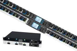 Chatsworth Monitored Pro eConnect PDU | Black | Vertical | 220-240V 1P/15A/C20 Inlet to IEC 60309 15A 1P+N+E Input - PDU.4019.15A
