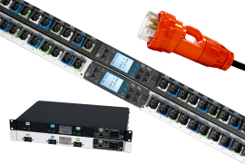 Chatsworth Monitored Pro eConnect PDU | Black | Vertical | 220 - 240V 1P/32A/IEC 60309 32A 1P+N+E Input - PDU.4020.32A