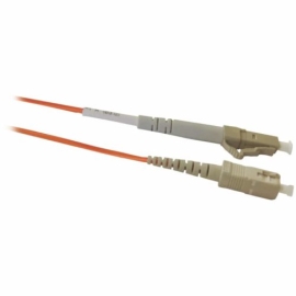 4cabling 2m LC - SC FIBRE OPTIC CABLE 50/125 Simplex OM1 Patch Lead - ZZZ-OSMOM1-LCSC-2M