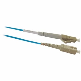 4cabling 1m LC - SC FIBRE OPTIC CABLE 50/125 Simplex OM3 Patch Lead - ZZZ-OSMOM3-LCSC-1M