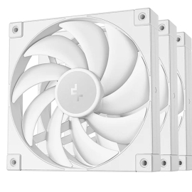DeepCool FD14 WH(3IN1) Performance 140mm Case Fans ,4-pin PWM, 400-1650 RPM, Hydro Bearing R-FD14-WHNPN3-G
