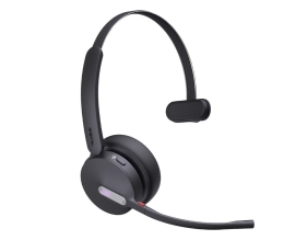 Yealink WH64 Hybrid Mono with Charging Stand DECT Wireless Headset, DECT & Bluetooth Hybrid Wireless 3-Mic Noise Cancellation, Dongle WDD60 1208698