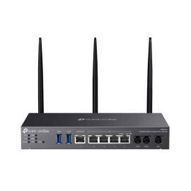 TP-Link DR3650v Omada AX3000 Wi-Fi 6 Gigabit Desktop DSL Gateway, 574Mbps at 2.4 GHz + 2402 Mbps at 5 GHz (HE160) Wi-Fi Speed, VDSL Profile 35b 350/60 DR3650v