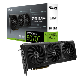 ASUS nVidia GeForce PRIME-RTX5070TI-16G 16GB GDDR7 2452MHz Boost Clock 28 Gbps 256-bit Digital Max Resolution 7680 x 4320 PRIME-RTX5070TI-16G