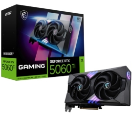 MSI nVidia GeForce RTX™ 5060 Ti 8G GAMING OC , PCI Express® Gen 5 x16, Boost: 2647 MHz, CUDA 4608 Units, 8GB GDDR7, HDMI™ x 1 GeForce RTX 5060 Ti 8G GAMING OC