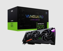 MSI nVidia GeForce RTX 5070 12G VANGUARD SOC LAUNCH EDITION, PCI Express® Gen 5, Boost: 2640 Mhz, CUDA 6144 Units, 12GB GDDR7, HDMI™ x 1 RTX 5070 12G VANGUARD SOC LAUNCH EDITION