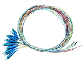 4cabling 2m Fibre Pigtail LC OS1 / OS2 Singlemode | 12 Pack Rainbow - 015.012.1312