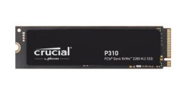 Crucial P310 4TB Gen4 2280 NVMe SSD 7100/6000 MB/s R/W 800TBW 1000K/1000K IOPS 1.5M hrs MTTF Full-Drive Encryption M.2 PCIe4 5yrs ~CT4000P3SSD8 CT4000P310SSD8