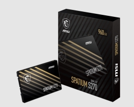 MSI SPATIUM S270 SATA 2.5' 240GB, PHISON S11, 3D NAND, SATA III 6Gbps, 500MB/s Read, 400 MB/s Write, 110 TBW, 5 Year Warranty