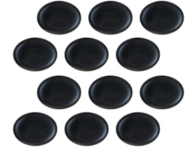 Yealink YHA-LEC New Version 3311060 Replacement Leather Ear Cushion for WH62 & WH66, Black, 12 PCS, not compatible with UH36/YHS36 IPY-YHA-LEC-12-NV